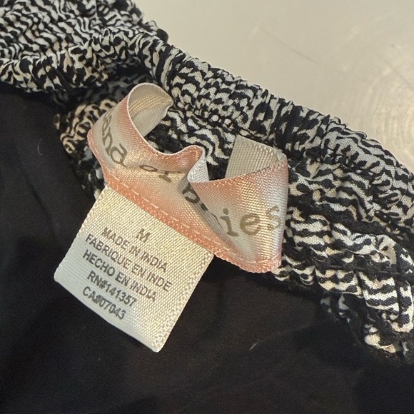 BAND OF GYPSIES Women's Black and white Built-in Bra Wide Leg Jumpsuit Medium - Picture 2 of 10